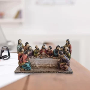 Statue Décorative en Résine de la Dernière Cène, Décoration de Chambre à Coucher, Cadeaux de Collection, Jésus et les 12 Disciples, Scène de la Cène