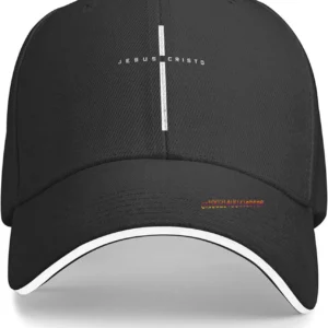 Casquette de Baseball avec croix de jésus Christ pour hommes et femmes, chapeau de camionneur réglable, chapeau de papa noir, chapeau à rabat