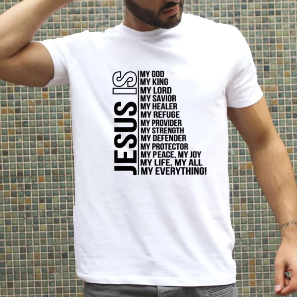 Jésus Christ croix 3d imprimé T-shirt hommes T-shirt Design classique décontracté à manches courtes surdimensionné rue mode t-shirts amples hauts – Image 6