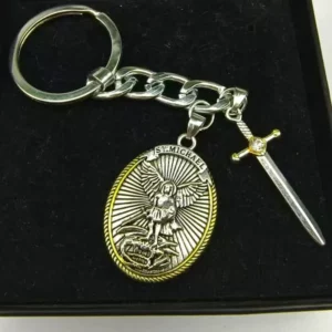 Porte-clés croix Vintage, bouclier de jésus, chevalier, croix, épée, ange saint, pendentif Vintage, Hip Hop Punk, unisexe, bijoux exquis