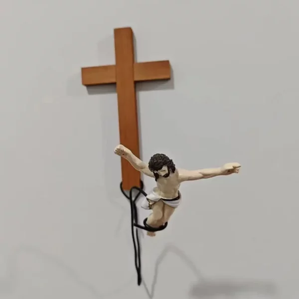 Ornements décoratifs d'artisanat religieux, Bunduextrêmes Jumping Jesus, Escales de Pâques, Cadeaux de vacances, Décorations de confrontation, K7R5 – Image 11