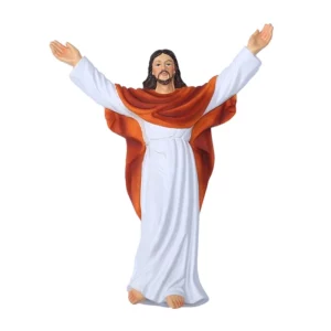Figurine jésus chrétien en résine peinte à main, figurine catholique, artisanat, ornement, livraison directe