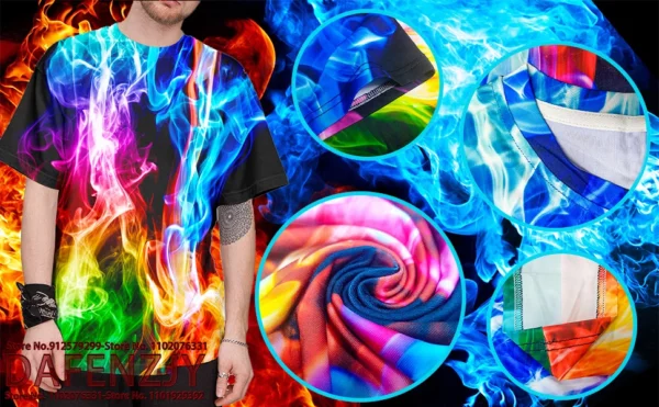Été Vintage T-shirt pour hommes Lion graphique impression 3D à manches courtes chrétien jésus T-shirt vêtements pour hommes Streetwear T-shirt – Image 6