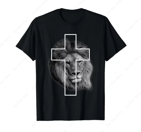 T-Shirt croix chrétien Jésus discutant de la tribu Juda – Image 20