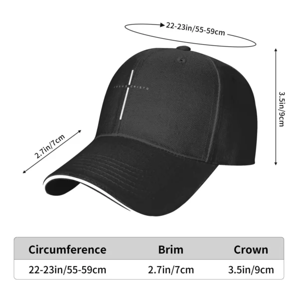 Casquette de Baseball avec croix de jésus Christ pour hommes et femmes, chapeau de camionneur réglable, chapeau de papa noir, chapeau à rabat – Image 26