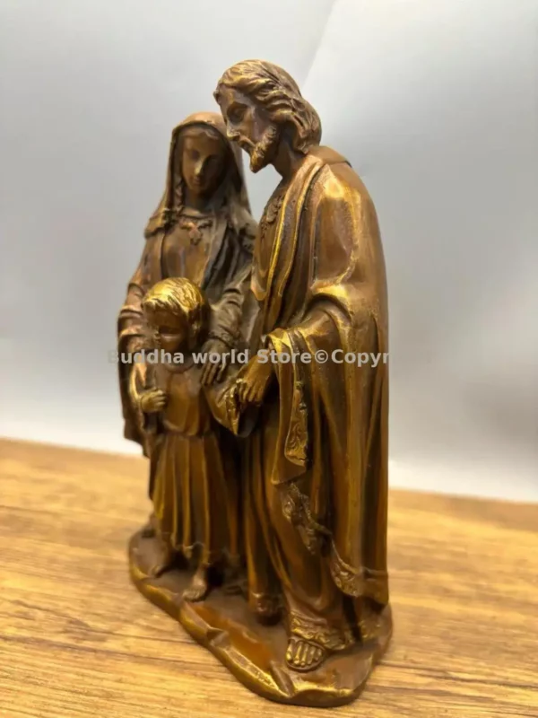 Statue de sculpture en bronze à collectionner, christianisme, catholicisme chrétien, art religieux, Madonna, sainte marie, jésus, foi, ornement – Image 4