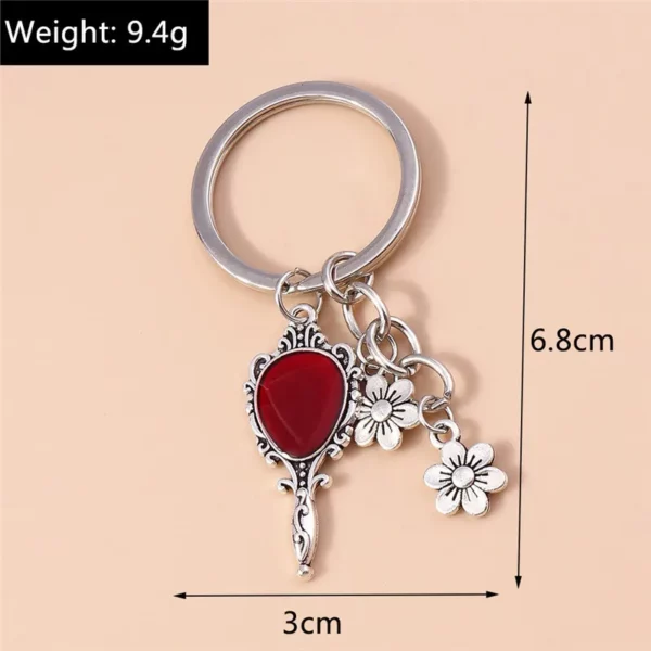 Aihua-Porte-clés croix inversée pour hommes et femmes, pentagramme Steampunk vintage, porte-clés de voiture, croix gothique SAFLucifer – Image 33