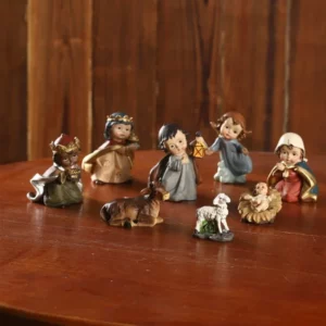 Ornement de la naissance de Jésus du Christ, scène de la Nativité, artisanat en résine, décoration de crèche de Noël, figurine catholique Auckland, cadeaux, 11 pièces par ensemble