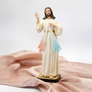 Statue catholique de la miséricorde de dieu, 1 pièce, ornements de prière familiale, jésus-Christ, décoration de la maison, artisanat en résine
