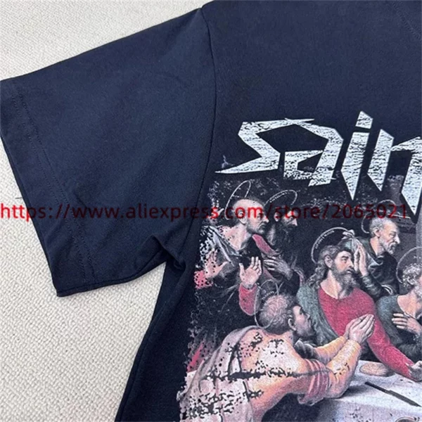 T-shirt imprimé Saint Tears pour hommes et femmes, haute qualité, t-shirt en Y, synchronisation, 2022 – Image 18
