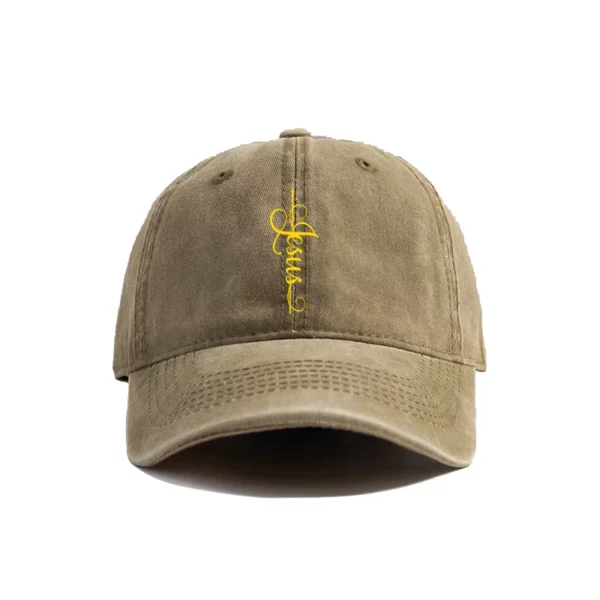 Jesus Cross Baseball Cap Summer Jesus Christ sur la croix God DistMurcia Dad Hats Men Outdoor Réglable Cotton Caps MZ-004 – Image 3