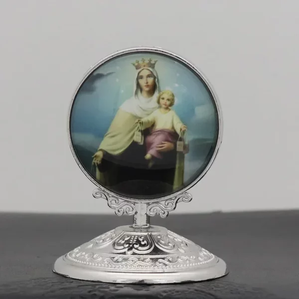 Statue religieuse pour la décoration de la maison, Jésus, la Vierge Marie, la Sainte icône, le Christ catholique, l'ange, la voiture, le bureau, les fournitures, nouveau, 2023 – Image 28