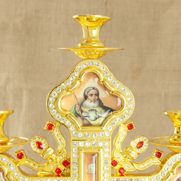 Croix de bougeoir conique en forme de croix religieuse orthodoxe, croix chrétienne de Pâques, Jésus, Nina, ufux, ci-après, porte-autel avec support – Image 10