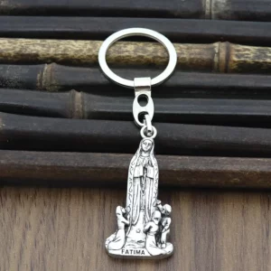 Icône religieuse chrétienne catholique Saint Fatima vierge bijoux collier voiture exquise porte-clés pendentif porte-clés en gros
