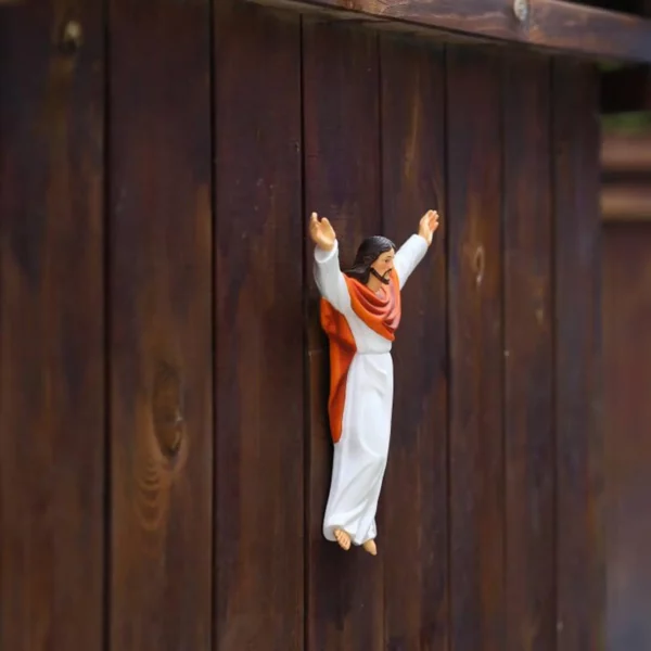 Statue de figurine religieuse du Saint Jésus, artisanat de collection, sculpture d'art pour la maison de Noël, ornement britannique, cadeau d'anniversaire – Image 4