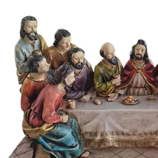 Statue Décorative en Résine de la Dernière Cène, Décoration de Chambre à Coucher, Cadeaux de Collection, Jésus et les 12 Disciples, Scène de la Cène – Image 5