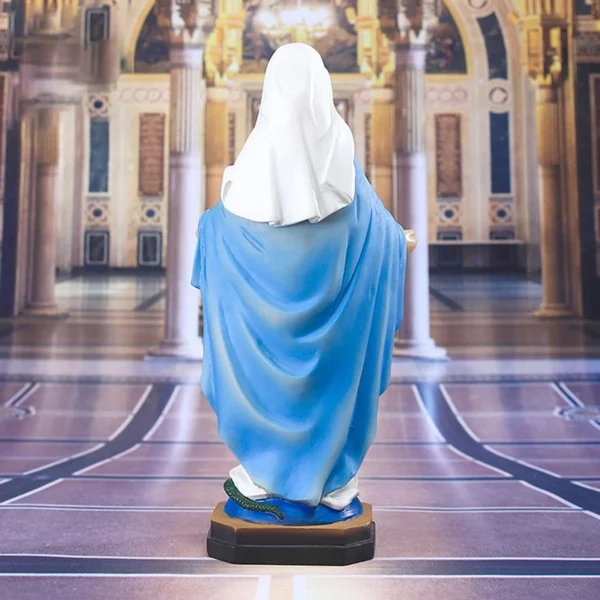 maveraHMA56、21 Pc figurine de fête des mères ornements vierge marie jésus Statues religieuses résine artisanat décoration de la maison Figurines – Image 14