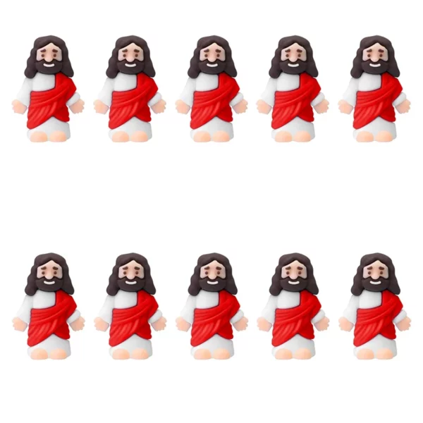 Mini figurines de petit Jésus en caoutchouc, jouets à cacher et chercher, faveurs de fête, école du dimanche, Bapt, 10/15 pièces – Image 9