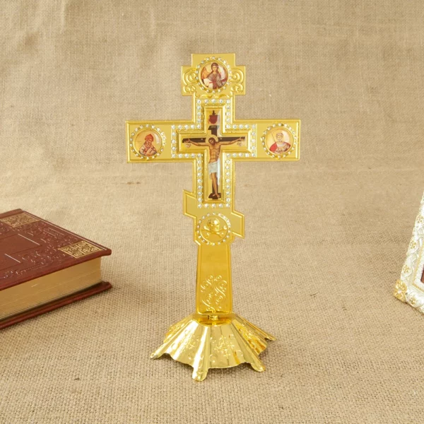 Croix orthodoxe en alliage de Zinc, croix de jésus, Crucifix russe, croix murale orthodoxe, églises, fonctionnalités de mariage, 7,3 pouces x 3,9 pouces, jésus orthodoxe – Image 14