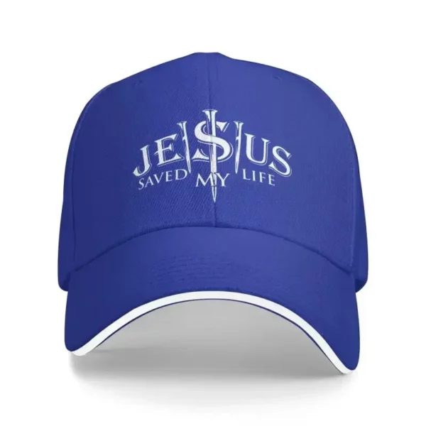 Casquette de Baseball personnalisée jésus sauvé ma vie, Protection solaire pour femmes et hommes, réglable, Religion du Christ, foi chrétienne, chapeau de papa, été – Image 12