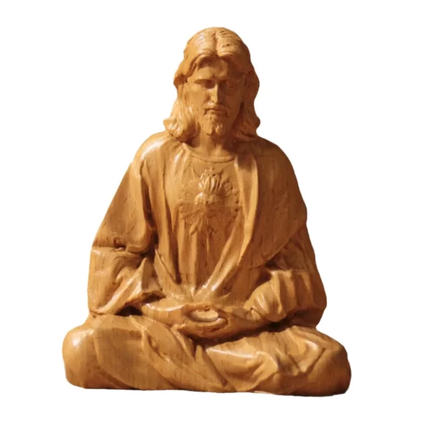 Figurine catholique cadeau ornement sacré cœur de jésus Statue pour pendaison de crémaillère salon Table centres de Table chambre cheminée – Image 7
