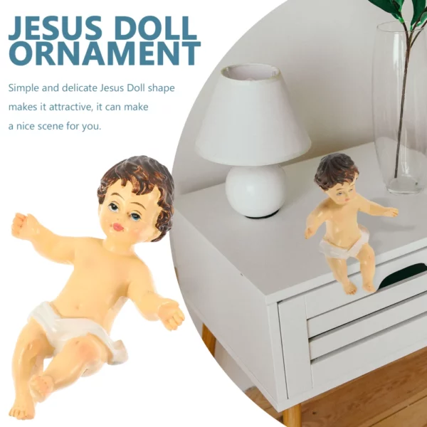 Figurine de jésus pour bébé, décoration de bureau, ornement de table, jésus – Image 33
