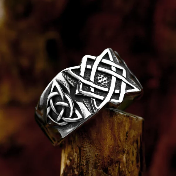 BEIER – bague étoile slave de russie pour hommes, amulette Svarog, en acier inoxydable, bijoux Vintage, cadeau, vente en gros, nouvelle mode 2023 – Image 17
