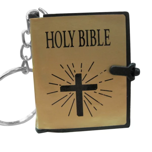 Bible chrétienne espagnole pendentif porte-clés sac voiture suspendus porte-clés cadeau d'anniversaire porte-clés sac breloques porte-clés – Image 7