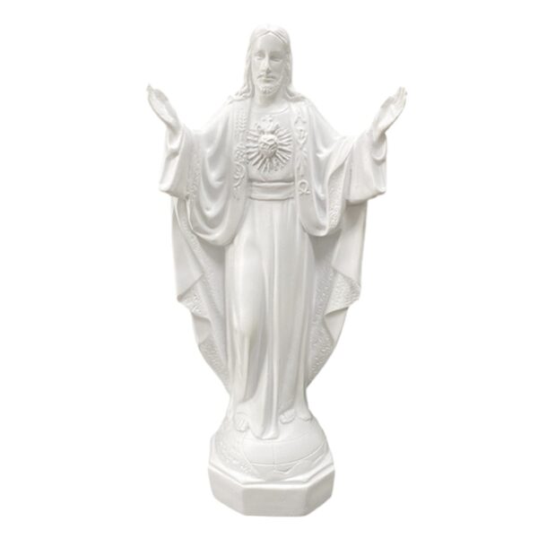 Sculpture de Statue de Jésus en Résine, Figurine Miniature à Collectionner, Ornement pour Chambre à Coucher, Salon, Décorations de Bureau – Image 8