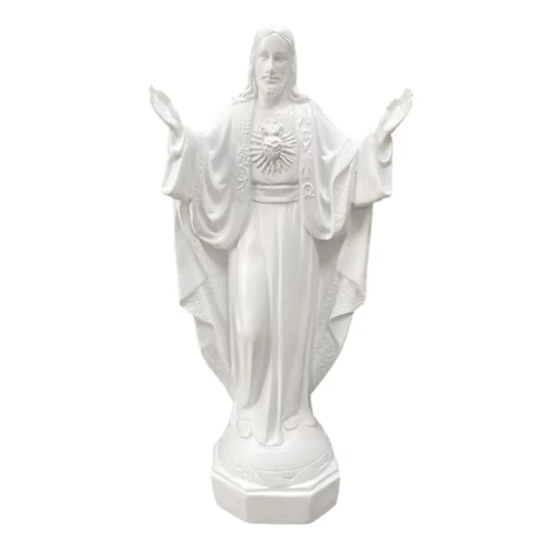 Sculpture de Statue de Jésus en Résine, Figurine Miniature à Collectionner, Ornement pour Chambre à Coucher, Salon, Décorations de Bureau – Image 2