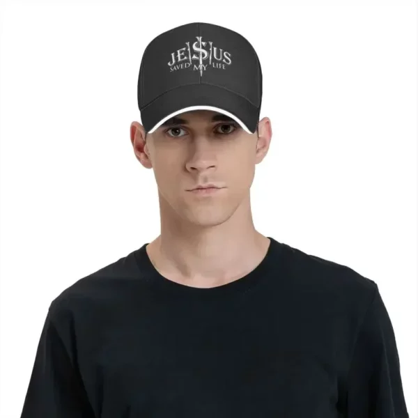Casquette de Baseball personnalisée jésus sauvé ma vie, Protection solaire pour femmes et hommes, réglable, Religion du Christ, foi chrétienne, chapeau de papa, été – Image 19