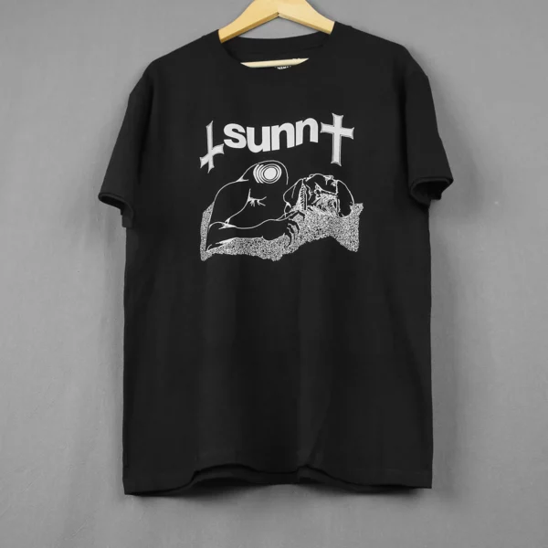 T-Shirt à Manches Courtes en Coton pour Homme, Vêtement Imprimé, Void Drone Metal Rock Jesu Sleep Earth – Image 2