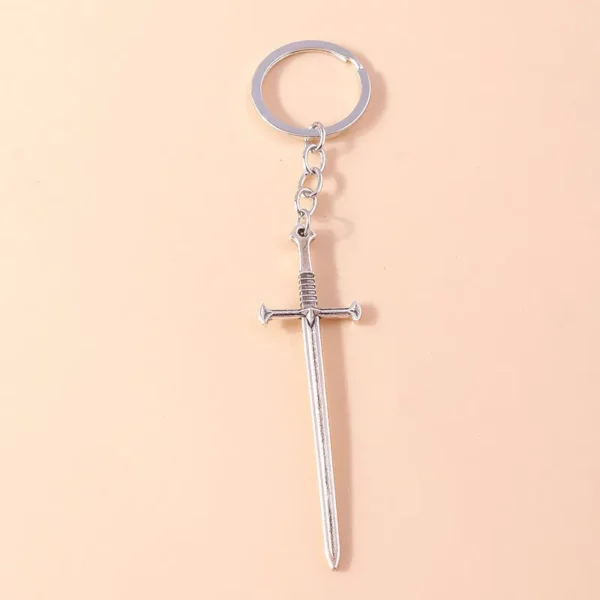 Aihua-Porte-clés croix inversée pour hommes et femmes, pentagramme Steampunk vintage, porte-clés de voiture, croix gothique SAFLucifer – Image 21