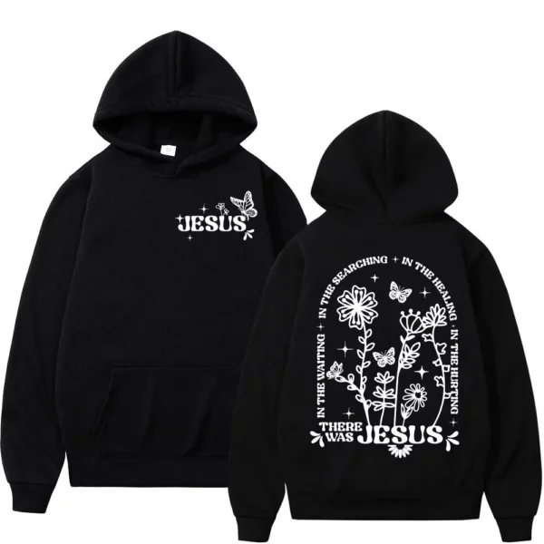 Sweat à capuche graphique avec verset de la Bible de jésus, fleurs sauvages, édition limitée chrétienne, Streetwear, décontracté, mode, pulls surdimensionnés