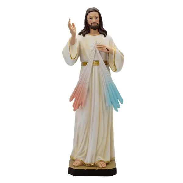Statue catholique de la miséricorde de dieu, 1 pièce, ornements de prière familiale, jésus-Christ, décoration de la maison, artisanat en résine – Image 12