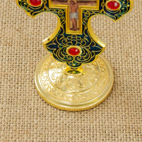 Croix de Jésus debout pour la première communion, petite croix de naissance en alliage, décoration pour l'église, cadeaux orthodoxes, décoration de prière pour la maison – Image 5