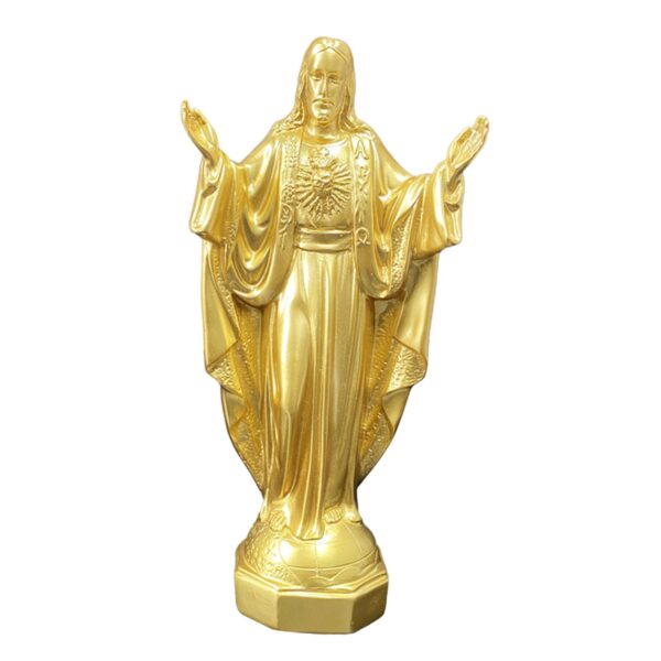 Sculpture de Statue de Jésus en Résine, Figurine Miniature à Collectionner, Ornement pour Chambre à Coucher, Salon, Décorations de Bureau – Image 9