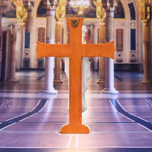 Résine F68D pour croix croix Jésus Statue Catholic Figurine Mur suspendu Sculpture Ornement prière religieuse – Image 3