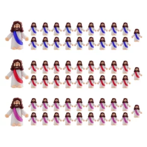 Mini beurres classiques du Christ Sauveur de Jésus pour Pâques, jouet artisanal décoratif pour l'école du dimanche, 24/50/60 pièces