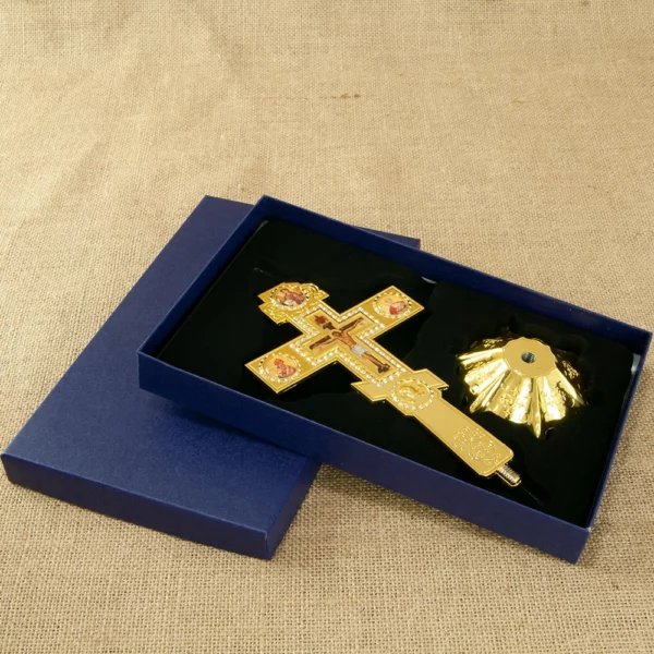 Croix orthodoxe en alliage de Zinc, croix de jésus, Crucifix russe, croix murale orthodoxe, églises, fonctionnalités de mariage, 7,3 pouces x 3,9 pouces, jésus orthodoxe – Image 5