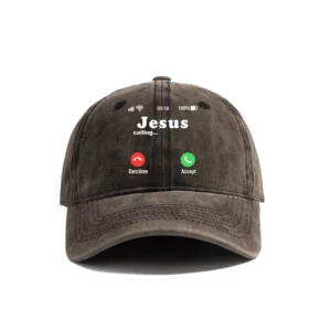 Jesus Call Accept or Decline Baseball Cap, DistMurcia Dad Hats Hommes En Plein Air Réglable Coton Jesus Caps MZ-008