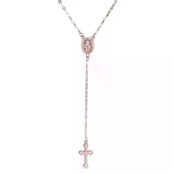 Collier avec pendentif chapelet religieux pour femmes, Vintage, croix chrétienne, bohémien, breloque, bijoux à la mode, cadeaux, nouvelle mode 2024 – Image 9