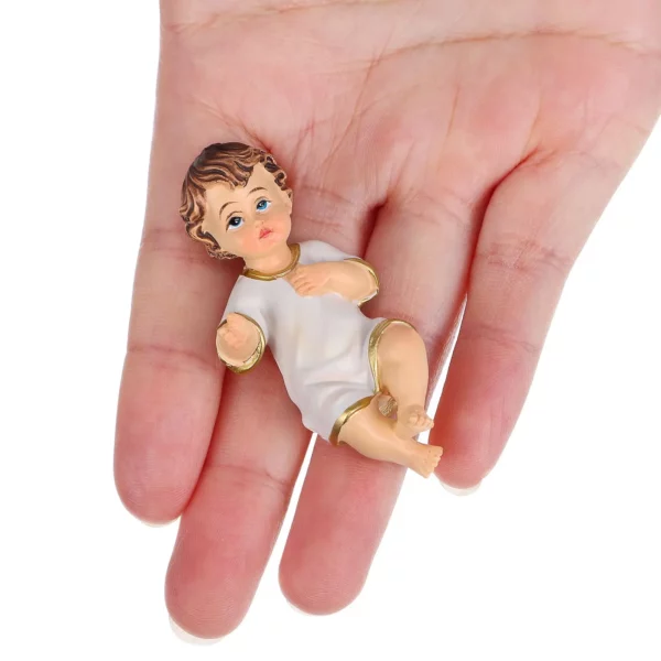 Statue de Saint-bébé religieux, ornement de Saint-enfant, résine de bébé de Jésus, ornement d'artisanat, mini poupées, statue d'église, cadeaux – Image 4