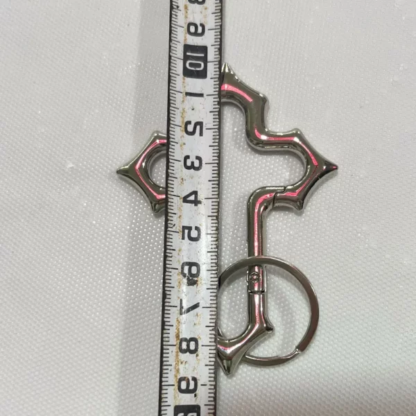 Y2K – mousqueton croisé, porte-clés, Crucifix religieux, fermoir Grunge, Clip, cadeau EDC, papa, petit ami, hommes, Camping, randonnée, grimpeur en plein air – Image 27