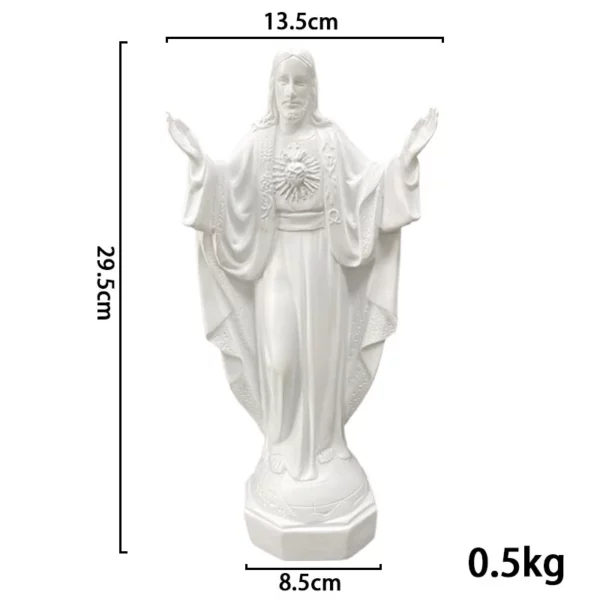 Statue religieuse catholique de la Vierge Marie, Mexique, Notre-Dame de Lourdes, Mère, Dieu, Figurine en résine, Décor de bureau d'Auckland, Jésus béni – Image 11
