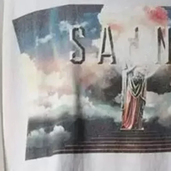 Toutes les saisons meilleure qualité coton Vintage lavé noir endommagé t-shirt hommes femmes jésus imprimé Saint à manches longues t-shirts hauts – Image 51