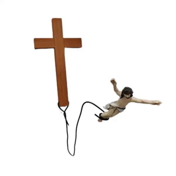 Ornements décoratifs d'artisanat religieux, Bunduextrêmes Jumping Jesus, Escales de Pâques, Cadeaux de vacances, Décorations de confrontation, K7R5 – Image 6