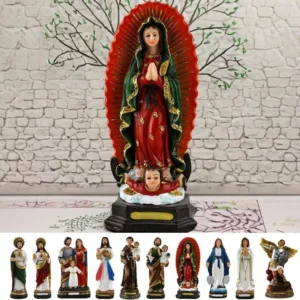 Figurine de Jésus en résine pour la décoration de la maison, intensifications religieuses, artisanat, statue d'Auckland, ornement, petite statue pour table