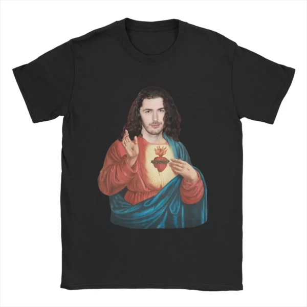 T-shirt Hozier As Jesus pour hommes et femmes, tenue de chanteur cool, t-shirt en coton, t-shirt créatif, meme drôle, nouveauté – Image 3