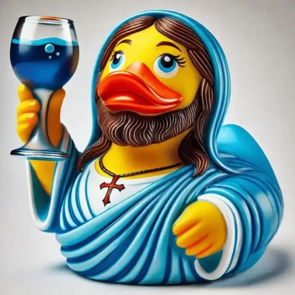 Figurine en résine de canard de jésus et de Maria, Figurine de canard en résine de haute qualité, décor d'animaux d'extérieur pour les célébrations de foi d'église – Image 5
